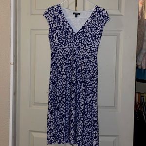 Medium blue polka dot dress